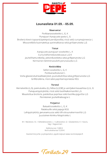 Ravintola Pepé Torikatu 29 - Ravintola-ala