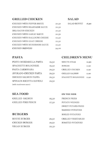 Beef & Grill - Ravintola-ala