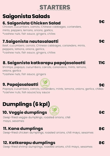 Saigonista Kitchen - Ravintola-ala