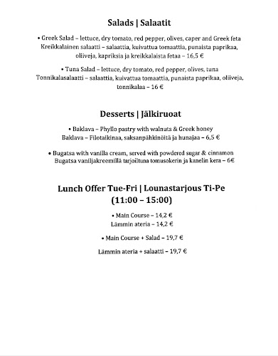 Opinii despre Anása Greek Deli în Helsinki - Ravintola-ala