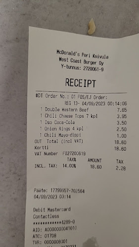 Opinii despre McDonald's Pori Koivula în Pori - Ravintola-ala