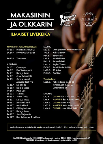 Opinii despre Ravintola Captain's Makasiini în Uusikaupunki - Ravintola-ala