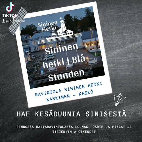 Sininen Hetki. Majoitus- ja ravitsemusliike, sauna ja kokoustilat meren äärellä. - Ravintola-ala