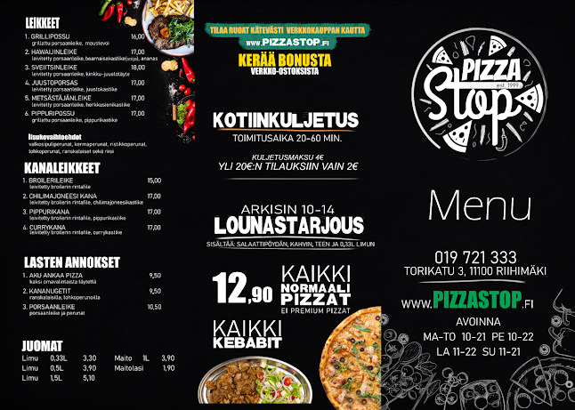 Opinii despre Pizza Stop în Riihimäki - Ravintola-ala