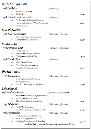 Ravintola Sahrami - Ravintola-ala