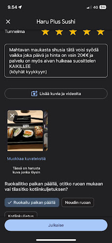 Haru Plus Sushi Phone number