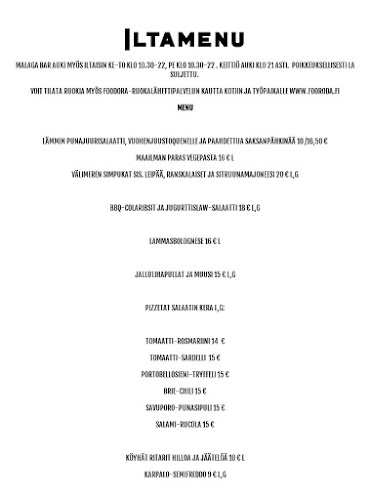 Opinii despre Malaga Bar în Helsinki - Ravintola-ala