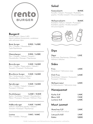 Opinii despre Rento Burger în Pori - Ravintola-ala