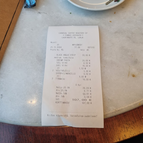 Carnevale Coffee Roastery Oy - Ravintola-ala