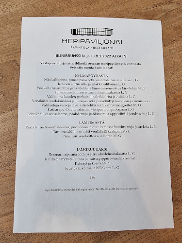 Ravintola Meripaviljonki - Ravintola-ala