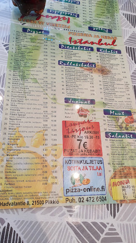Comments and reviews of Istanbul Kebab-pizzeria piikkiö