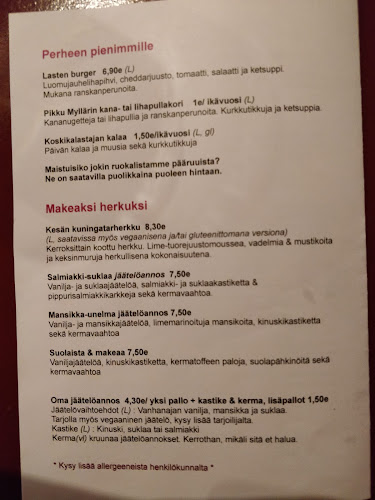 Vanha Mylly - Ravintola-ala