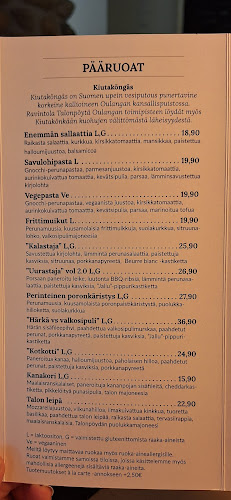 Opinii despre Ravintola Talonpöytä Kuusamo în Kuusamo - Ravintola-ala