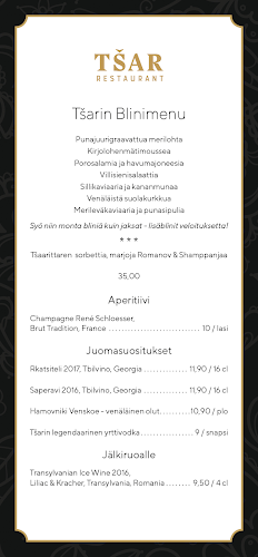 Opinii despre Restaurant Tsar în Rovaniemi - Ravintola-ala