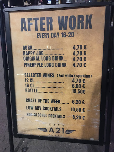 Opinii despre Gate A21 în Helsinki - Ravintola-ala