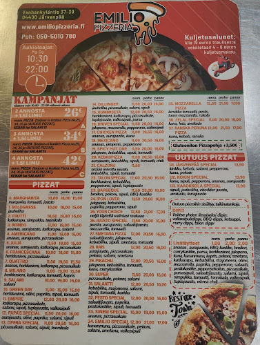 Reviews of Emilio Pizzeria in Järvenpää - Ravintola-ala