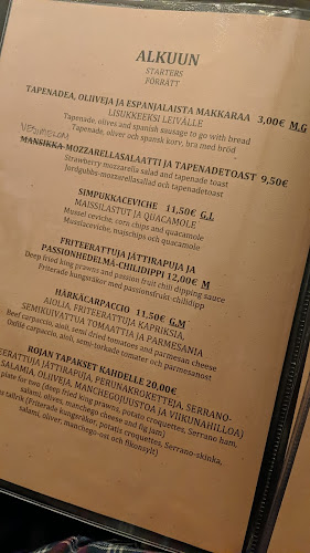 Roja - Ravintola-ala