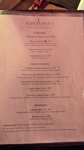 Opinii despre Lapland Restaurant Kotahovi în Rovaniemi - Ravintola-ala