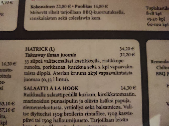 Hook - Ravintola-ala