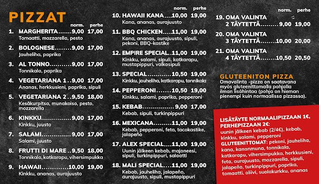 Opinii despre Pizzeria Mali în Forssa - Ravintola-ala
