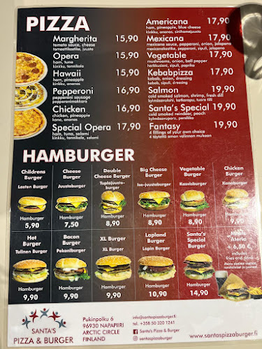 Opinii despre Santa´s Pizza & Burger în Rovaniemi - Ravintola-ala