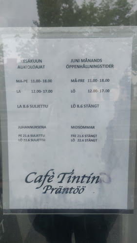 Café Tintin Präntöö - Vaasa