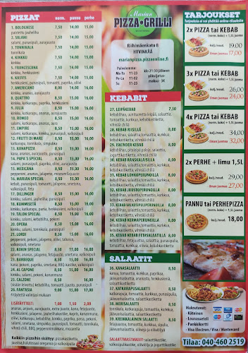 Opinii despre Marian Pizza - Grilli în Hyvinkää - Ravintola-ala