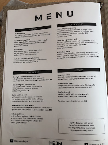 Restaurant HEJM - Ravintola-ala