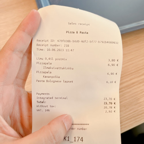Pizza & Pasta - Ravintola-ala