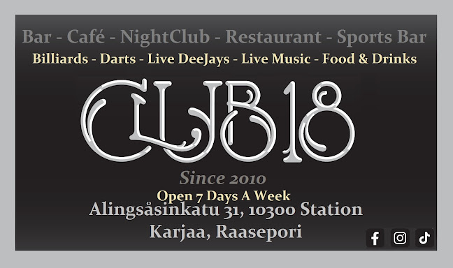Club 18 - Ravintola-ala