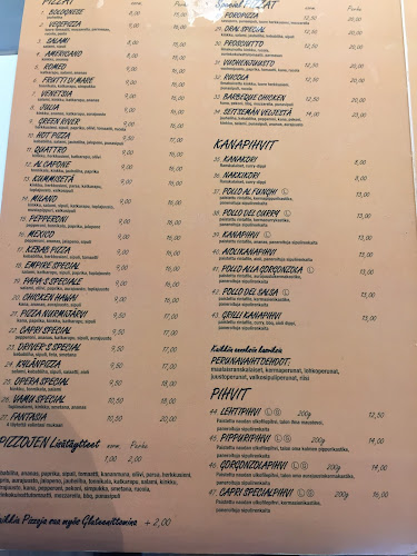 Capri - Ravintola-ala