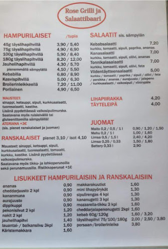 Opinii despre Rose Grilli ja Salaattibaari în Ylivieska - Ravintola-ala