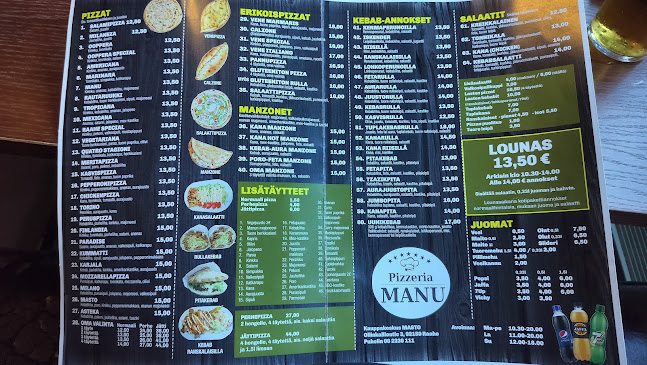 Reviews of Manu Pizzeria in Raahe - Ravintola-ala