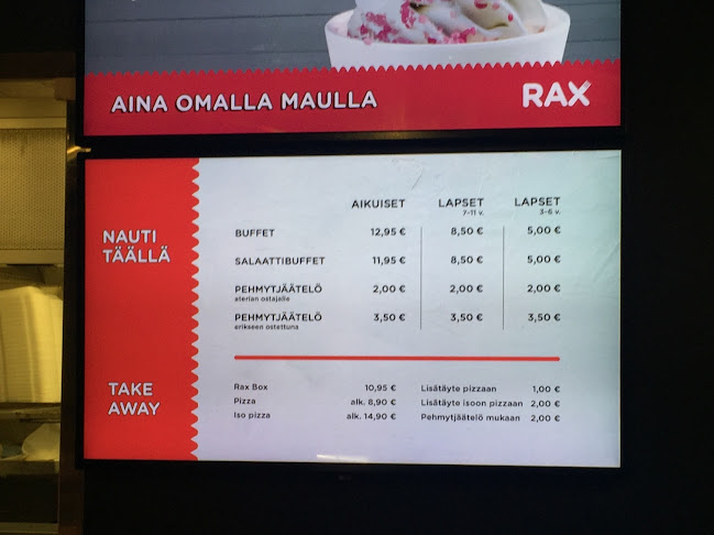 Rax Pizzabuffet - Ravintola-ala