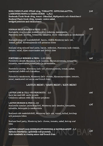 Opinii despre Bistro & Piano Bar Kronan în Loviisa - Ravintola-ala