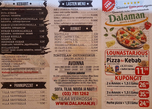 Opinii despre Pizzeria & Kebab Dalaman în Lahti - Ravintola-ala