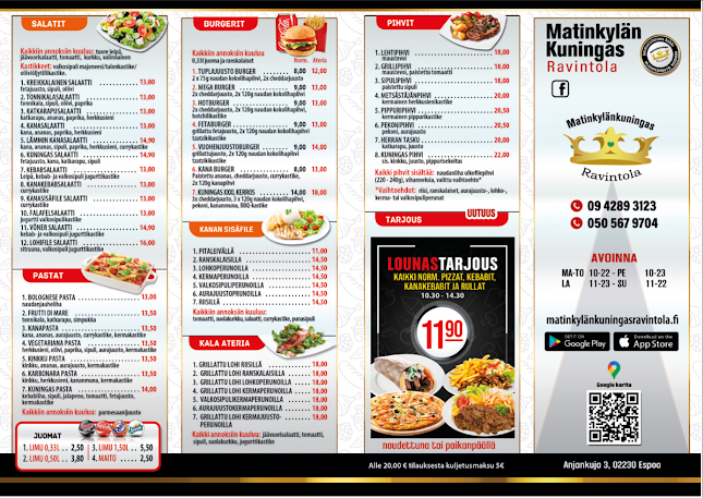 Matinkylän Kuningas Ravintola - Ravintola-ala