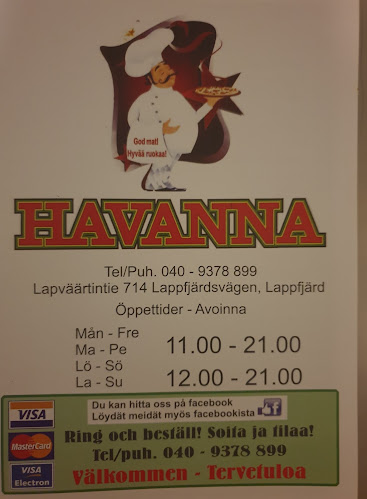 Opinii despre Havanna Pizzeria Kebab în Lapväärtti - Ravintola-ala