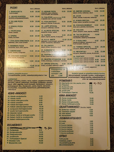 Opinii despre Turkinpippuri Kebab & Pizzeria în Ylivieska - Ravintola-ala