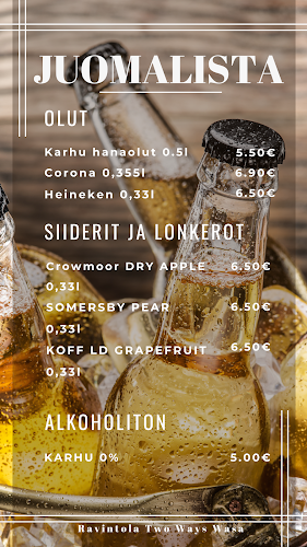 Opinii despre Ravintola Two Ways Wasa în Vaasa - Ravintola-ala