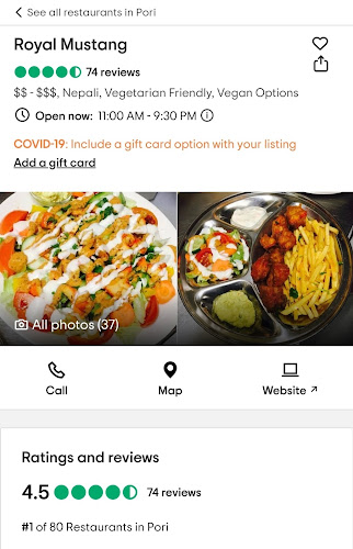 Royal Mustang - Ravintola-ala