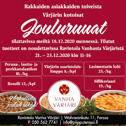 Ravintola Vanha Värjäri - Ravintola-ala