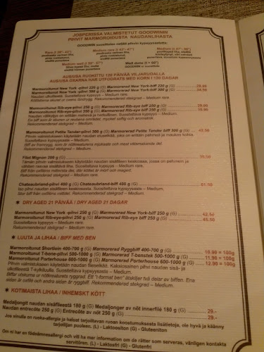 Goodwin The Steak House - Ravintola-ala