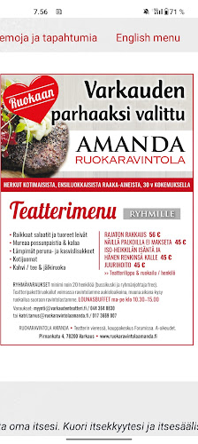 Opinii despre Ruokaravintola Amanda în Varkaus - Ravintola-ala