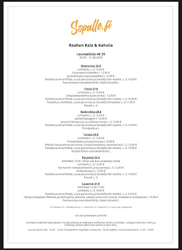 Opinii despre sopalle.fi în Raahe - Ravintola-ala