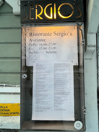 Opinii despre Ravintola Sergio´s în Turku - Ravintola-ala