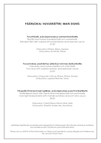 Ravintola Aino - Ravintola-ala