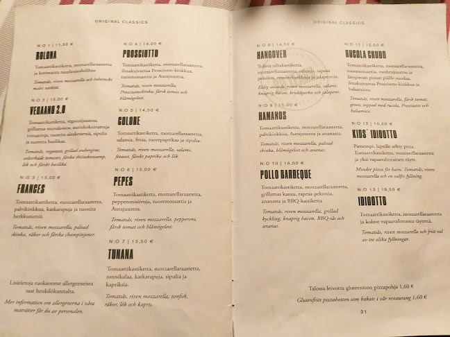 Classic Pizza Restaurant - Turku