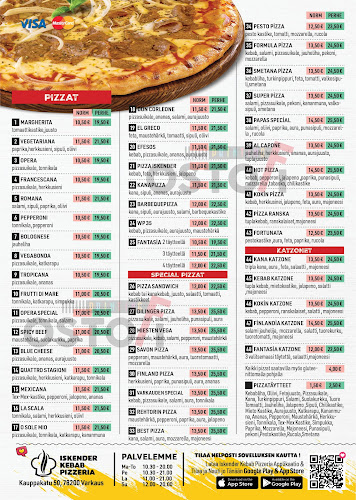 Opinii despre Iskender Kebab Pizzeria în Varkaus - Ravintola-ala