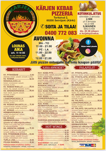 Opinii despre Kärjen Kebab Pizzeria în Seinäjoki - Ravintola-ala